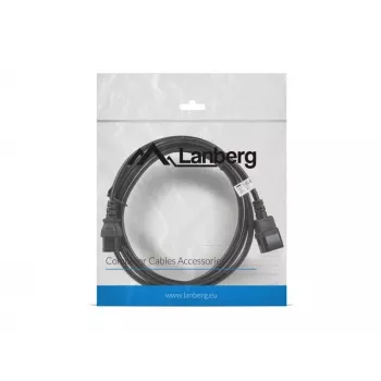 Cabo de alimentação Lanberg CA-C13E-11CC-0030-BK preto 3 m conector macho C13 conector macho C14 (CA-C13E-11CC-0030-BK)