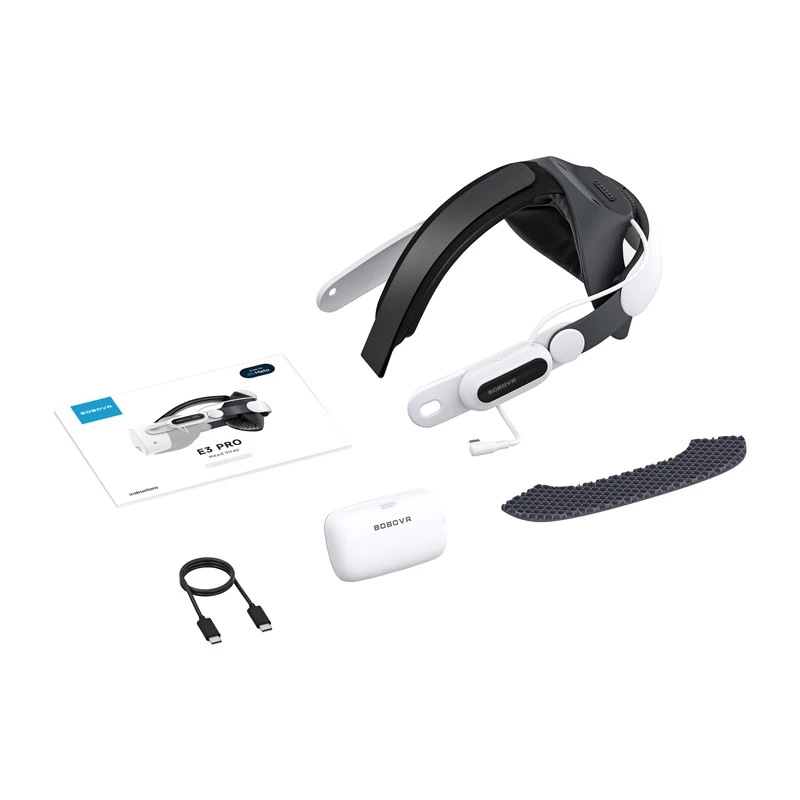 Alça de alívio com bateria BOBOVR E3 PRO para Meta Quest 3 / 3s