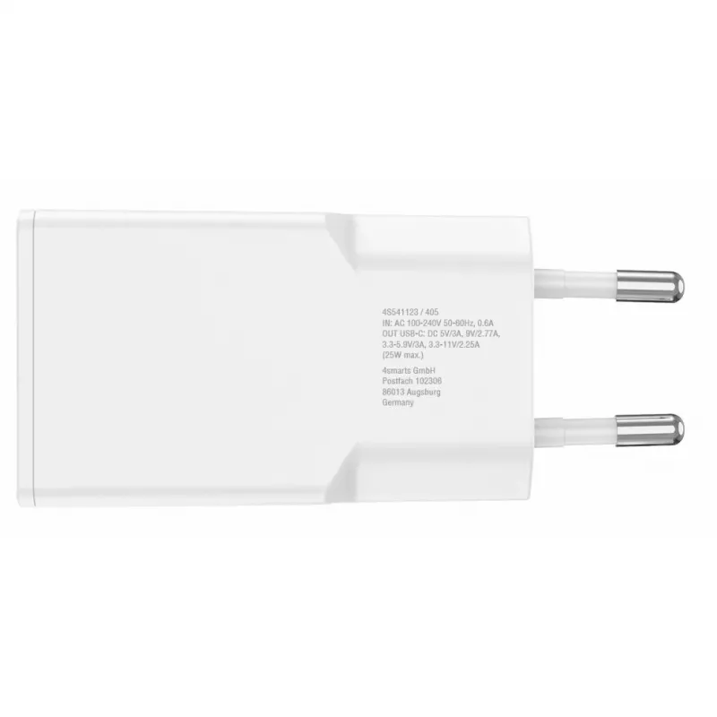 Carregador 4smarts 541123 Interior AC Carregador rápido Smartphone Tablet Branco