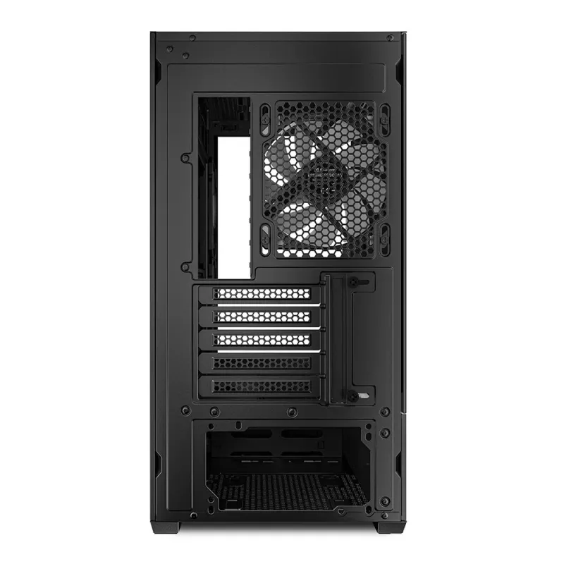 Sharkoon MK6 RGB Micro-ATX caixa de PC, preta, vidro temperado