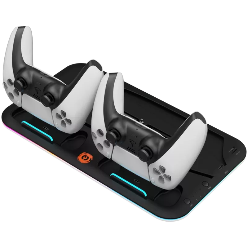 Suporte de arrefecimento CANYON CS-5 RGB para PS5 com função de carregamento, modelo CND-CSPS5B