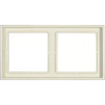 JUNG LS 982 W Moldura de cobertura 2 módulos marfim sem parafusos duroplástico 81x152 mm