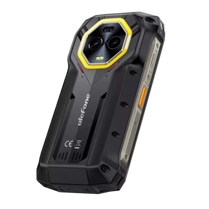 Ulefone Armor Mini 20 smartphone, 4,7 polegadas, Helio G99, 8GB RAM, 256GB, 6200 mAh, Android 14, preto