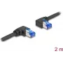 Cabo de rede DeLOCK RJ45 Cat.6A S/FTP 2 m preto