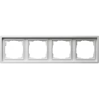 GIRA moldura 4 módulos interruptor de superfície branco 0214112 (0214112)