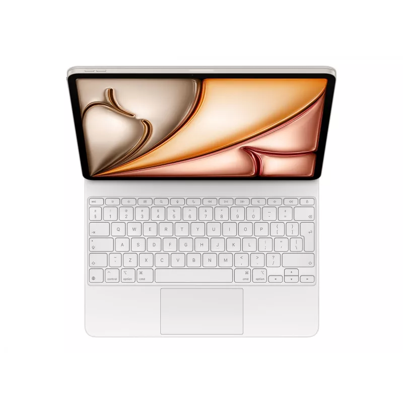Teclado Apple Magic QWERTY inglês branco com trackpad