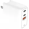 Carregador Creative Labs 67W GaN 1x USB-A 2x USB-C PD — 67W de potência total de saída, tecnologia GaN