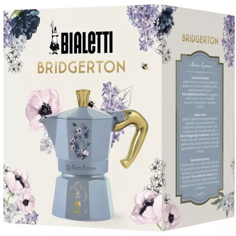 Bialetti Moka Express Bridgerton 3TZ (150 ml) Azul