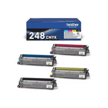 Cartucho de toner Brother TN-248VAL 4 unidades original preto, ciano, magenta, amarelo