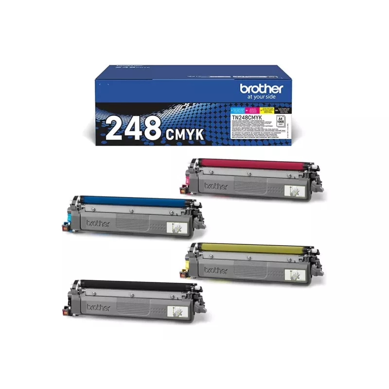 Cartucho de toner Brother TN-248VAL 4 unidades original preto, ciano, magenta, amarelo