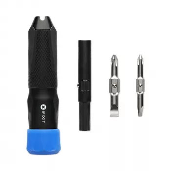 Chave de fendas 6-em-1 iFixit Narwhal, tampa giratória com bloqueio - preta