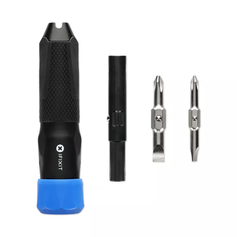 iFixit Narwhal chave de parafusos 6 em 1 com tampa rotativa com bloqueio, preta