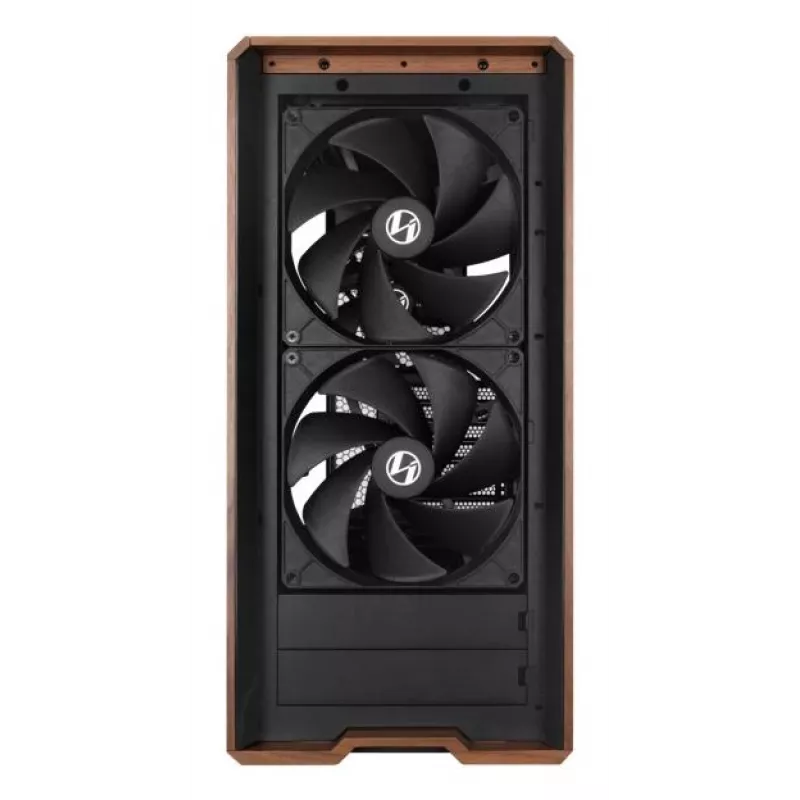 Caixa de PC Lian Li Lancool LAN217X Midi Tower preto, madeira