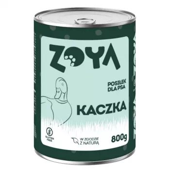 ZOYADuck comida húmida 800 g lata - refeição completa para cães adultos, 75% de humidade, 10,5% de proteína, 7,5% de gordura