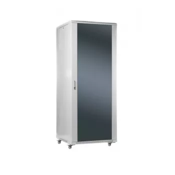 SOMI Networks | Armário 19″ autónomo 27U | 27U-60/60NAC | Cinzento | Carga máxima 800 kg; painéis laterais amovíveis e com fecho; portas de vidro; não montado | Profundidade: 60 cm