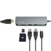 LogiLink UA0343 hub multiporta USB-C alumínio USB 3.2 2.ª geração mult