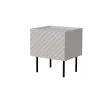 Mesa de cabeceira Cama LUCCA, cama meble, 47x40x52 cm, cashmere, MDF/aglomerado, conjunto de 2