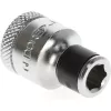 Gedore 1973312 adaptador de pontas, quadrado de 3/8″ para sextavado de 1/4″, cromado