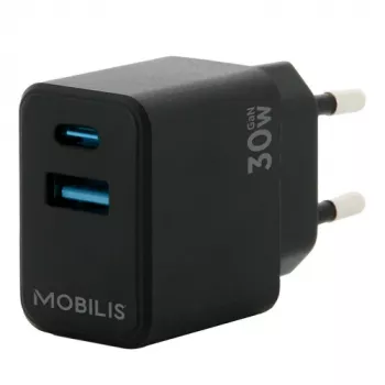 Carregador móvel MOBILIS 001362 universal preto AC auto