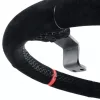 Aro de volante Asetek SimSports, rebaixado, 340 mm - preto, pele veludo