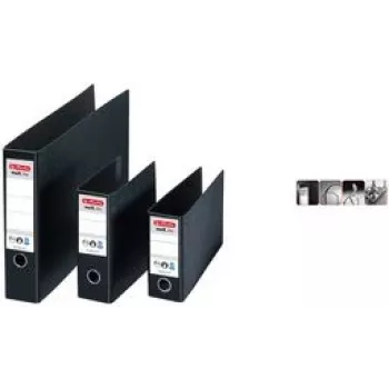 Dossier de argolas A5 Herlitz maX.file preto