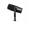 Microfone Shure MV7-X preto microfone de estúdio