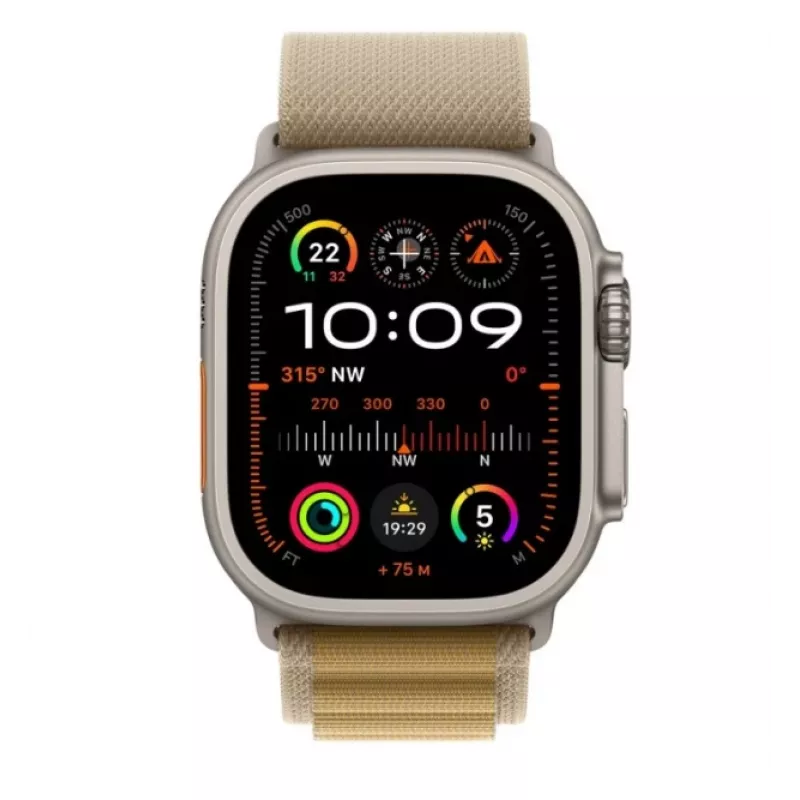 Smartwatch Apple MX4H3UL/A 49 mm GPS Always‑On Retina Display Natural Titan