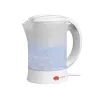 Chaleira elétrica LAFE LAFCZA45865, aço inoxidável, 0,6 L, 600 W, cinzento claro, tampa de bloqueio rebatível