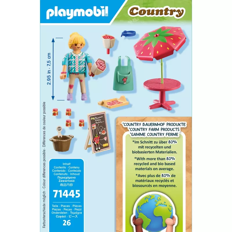 Playmobil Country Banca de compota de morango caseira