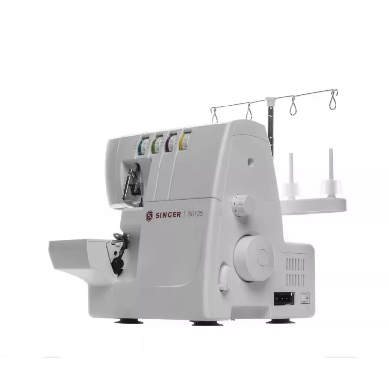 Máquina de costura overlock SINGER S0105 elétrica branco