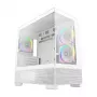 Caixa PC Midi Tower DeepCool CG380 3F WH — branco, 235×437×451 mm, suporta 2,5 polegadas/3,5 polegadas, fonte de alimentação em baixo, 3x ventoinhas 120 mm pré-instaladas