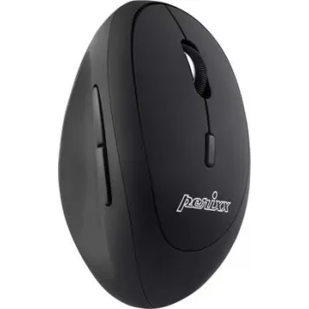 Perixx PERIMICE-719, rato ergonómico sem fios pequeno, para destros, preto