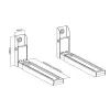 Maclean MC-915W puxador de substituição para porta de micro-ondas, branco