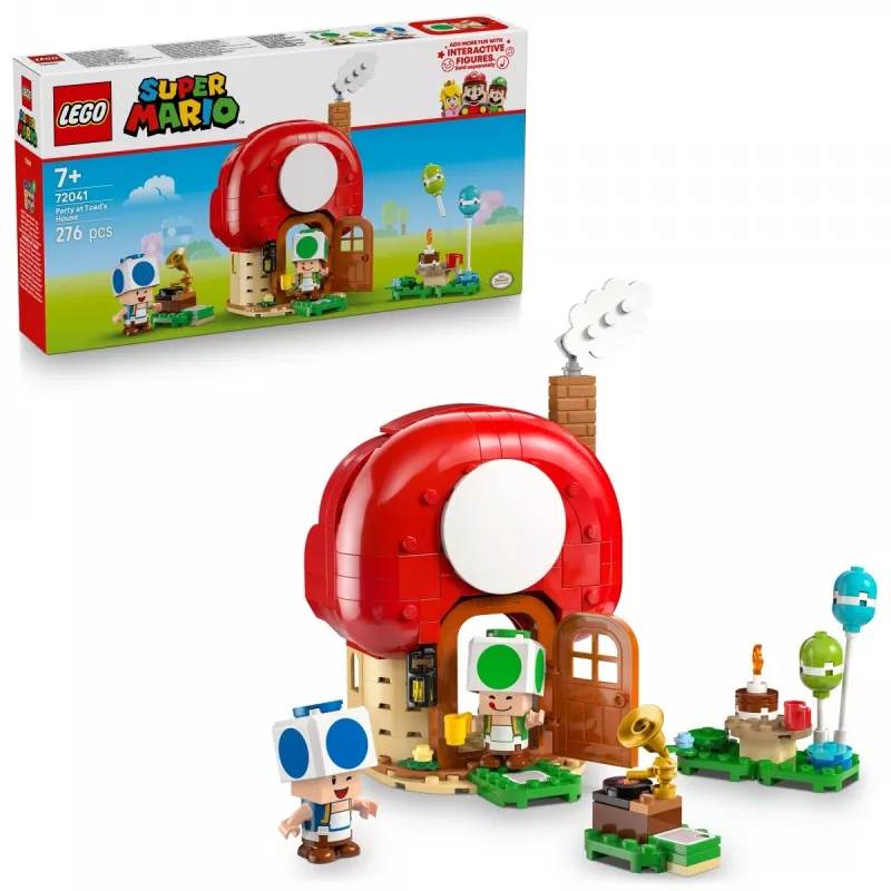 LEGO Super Mario Festa em Casa do Toad conjunto 72041 com funções de jogo interativas