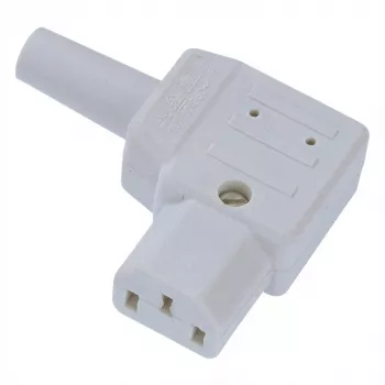 Ficha de alimentação C13 Bachmann 915.970 cinzento