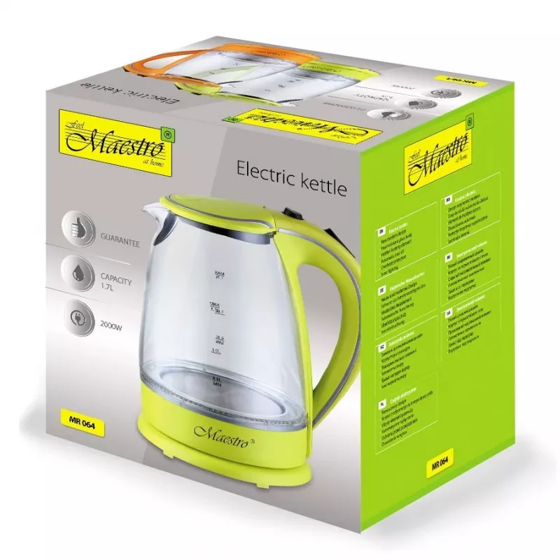 Chaleira MAESTRO MR-064 1,7 L 2000 W (MR-064-GREEN) verde