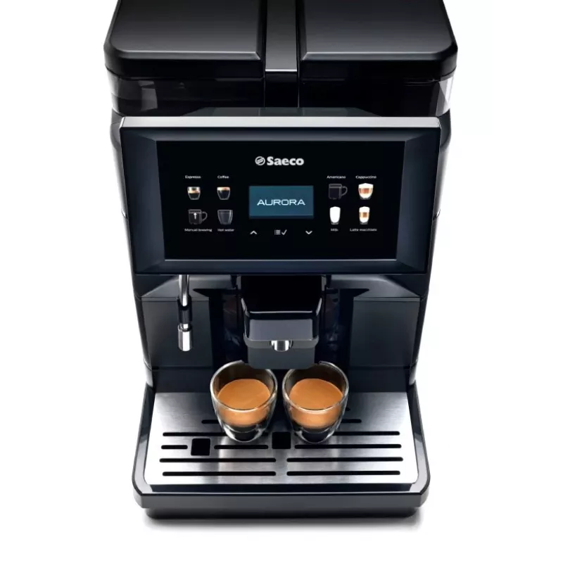 Saeco Aurora M2 9J0901 máquina de café automática, 1900 W, depósito de água de 4 l, depósito de grãos de 1100 g, preta