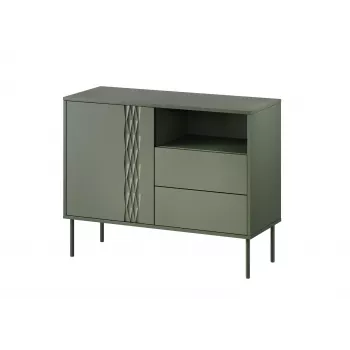 Cómoda 1D2S TRESSE 100x40x75 verde mate