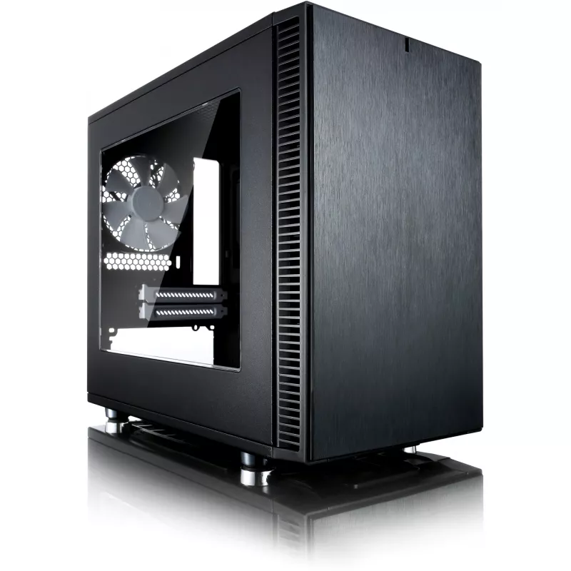 Fractal Design Define Nano S - Window - Torre - ITX - sem fonte de alimentação (ATX) - Preto - USB/Áudio (FD-CA-DEF-NANO-S-BKW)