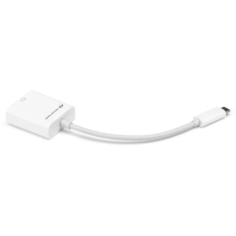 Adaptador USB, ficha USB-C > conector fêmea DisplayPort (branco, 11 cm)