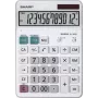 Calculadora Sharp EL-340W de secretária com visor, branca