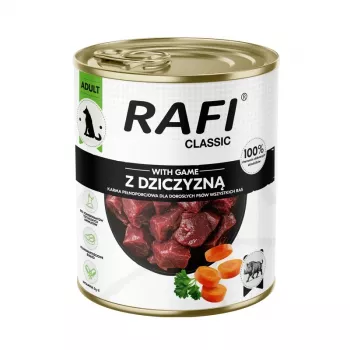 Dolina Noteci RAFI Classic com caça comida húmida para cães, 800 g