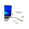Hub USB Port Designs 900163 Type-C 5000 Mbit/s prateado