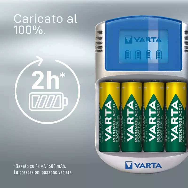 Carregador de bateria Varta POWERLCD
