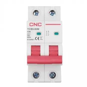 Disjuntor HiSmart NV821518 2 polos 25A característica C MCB