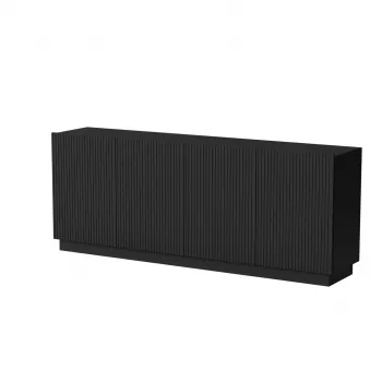 Cómodas Cama LIVERTI 2000x420x780 mm, preta, corpo em aglomerado, 16 mm
