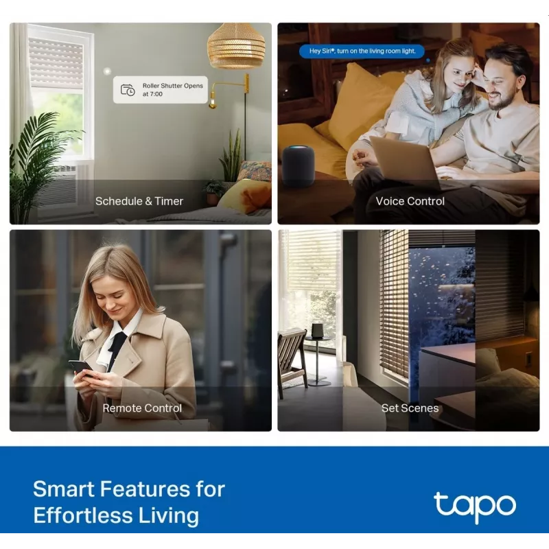 Módulo de interruptor inteligente TP-Link, atuador de comutação, 7 canais, 2400 MHz, Branco, AC, 150 W