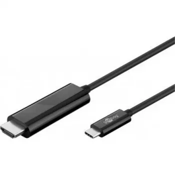 Cabo adaptador Goobay USB 3.1 Type-C™ para High Speed HDMI™, 1,8 m - ficha USB-C™ > ficha HDMI™ standard (Type-A) (77528)