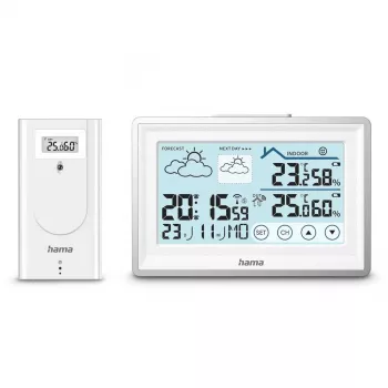 Estação meteorológica digital Hama 00222228 branco pilha