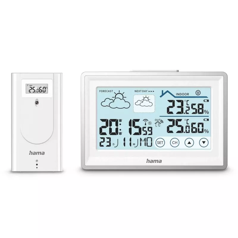 Estação meteorológica digital Hama 00222228 branco pilha